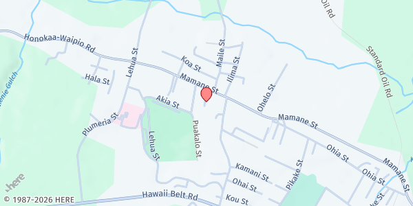 Map showing Salvation Army - Honokaa at 45-511 Rickard Pl, Honokaa, HI