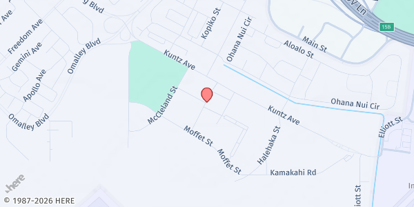 Map showing Armed Services YMCA (Joint Base Pearl Harbor Hickam) at 100 McChord St., Building 1859, Honolulu, HI