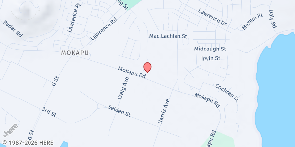 Map showing Armed Services YMCA MCBH @ MCBH Chapel at 2702 Cushman Ave., Honolulu, HI