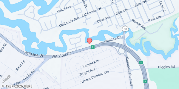 Map showing First Assembly of God Wahiawa at 300 Wilikina Dr., Honolulu, HI