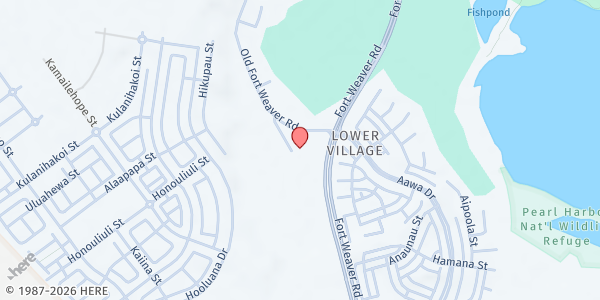 Map showing Hawaiian Humane Society - Fort Weaver Distribution Site at 91-1945 Fort Weaver Rd., Honolulu, HI