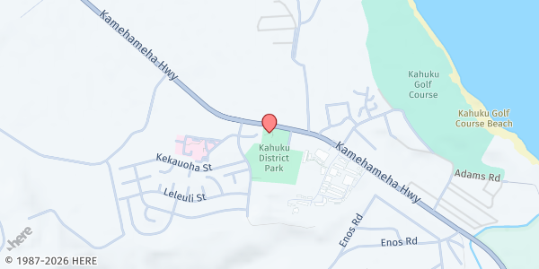 Map showing Key Project @ Kahuku Community Association (Walk Up) at 56-576 Kamehameha Hwy., Honolulu, HI