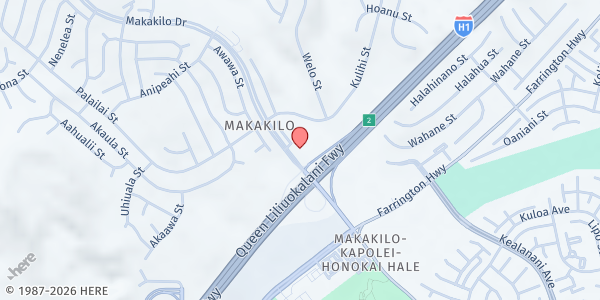 Map showing St. Jude Catholic Church at 92-455 Makakilo Dr., Honolulu, HI