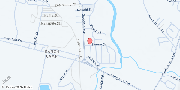 Map showing St. Michael Parish Outreach - Distribution Center at 67-340 Haona St., Honolulu, HI