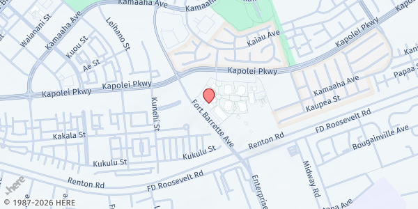 Map showing The Radical Hale @ Kapolei High School at 91-5007 Kapolei Pkwy., Honolulu, HI