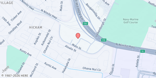 Map showing Trinity Missionary Baptist Church at 3950 Paine Circle, Honolulu, HI