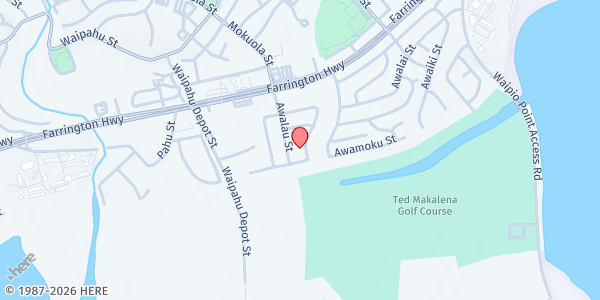 Map showing Waipahu Seventh-Day Adventist at 94-902 Awanei St., Honolulu, HI