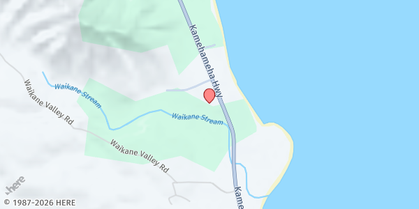 Map showing Our Lady of Mount Carmel Church at 48-422 Kamehameha Hwy., Kaneohe, HI