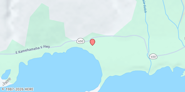 Map showing Aina Momona - Keawanui Fishpond at 6650 Kamehameha V Hwy., Kaunakakai, HI