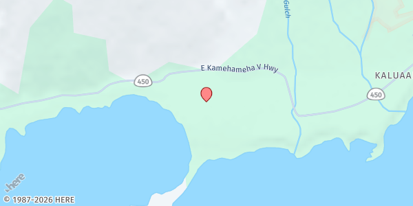 Map showing ʻĀina Momona - Keawanui Fishpond at 6650 Kamehameha V Hwy., Kaunakakai, HI