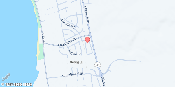 Map showing Da Mobile Market: Kenolio Street at 116 Nokahea Loop, Kihei, HI