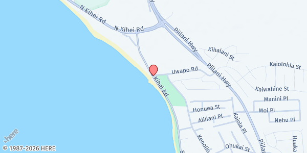 Map showing Kihei Distribution Site at Kihei, Kihei, HI