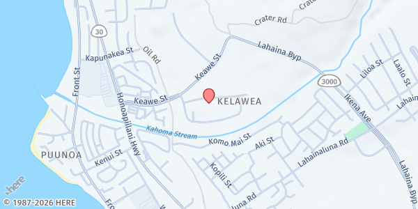 Map showing Da Market at 48 Ulupono St. #101, Lahaina, HI