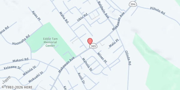 Map showing Upcountry Strong - Da Store at 1043 Makawao Avenue, #108, Makawao, HI