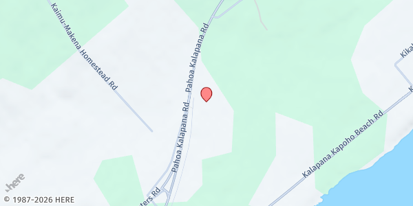 Map showing Kalapana Pantry at 12-4815 Pahoa Kalapana Rd, Pahoa, HI