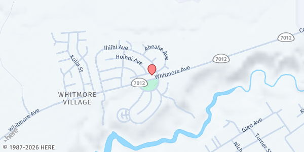Map showing St. Stephen Episcopal Church @ Whitmore Community Center at 1259 Whitmore Ave., Wahiawa, HI