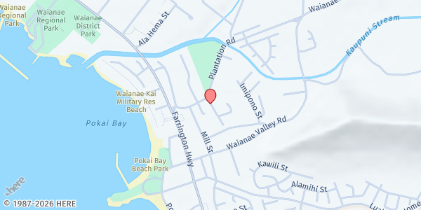 Map showing ʻElepaio Social Services - Waianae at Waianae Elementary, Waianae, HI