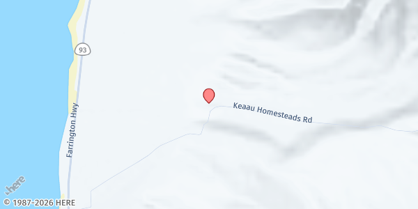 Map showing Our Lady of Kea'au at Kea'au Homesteads Road, Waianae, HI