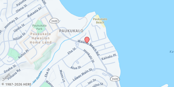 Map showing Compassion in Action (Faith in Jesus Church) at 432 Waiehu Beach Rd., Wailuku, HI