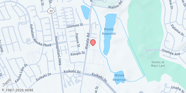 Map showing Wailuku/Kahului Distribution Site at Wailuku/Kahului, Wailuku, HI