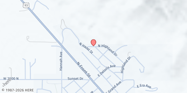 Map showing Epiphany Episcopal Church at 448 Yvonne St, Arco, ID