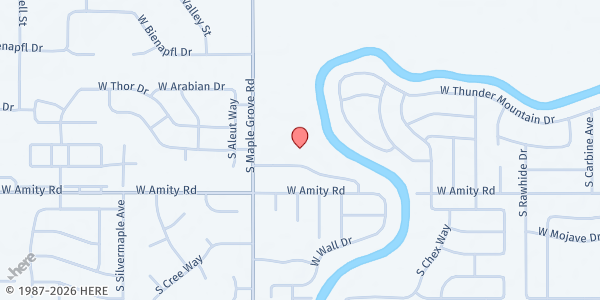 Map showing Cathedral of the Rockies at 4464 S. Maple Grove Rd, Boise, ID