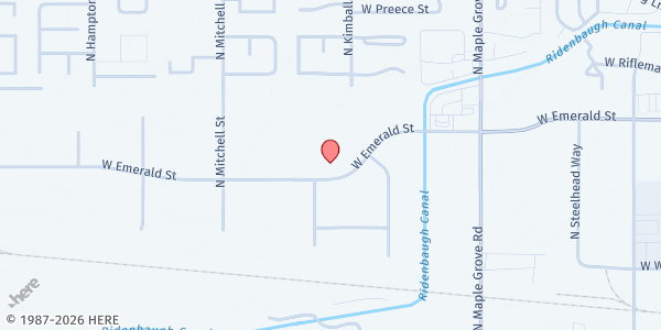 Map showing The Salvation Army - Boise at 9492 W Emerald St., Boise, ID