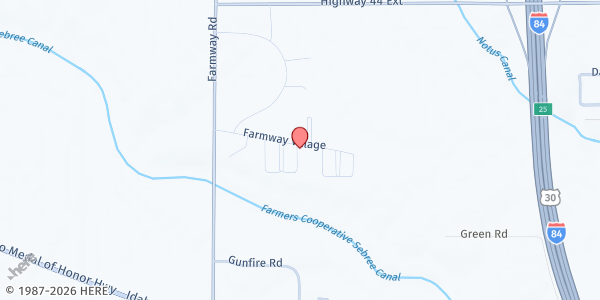 Map showing Canyon County Mobile Pantry - Farmway Village at 22730 Farmway Rd, Caldwell, ID
