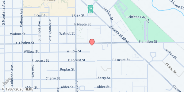 Map showing Seventh-day Adventist - Caldwell - Food Distribution Center at 2216 E Linden St, Caldwell, ID