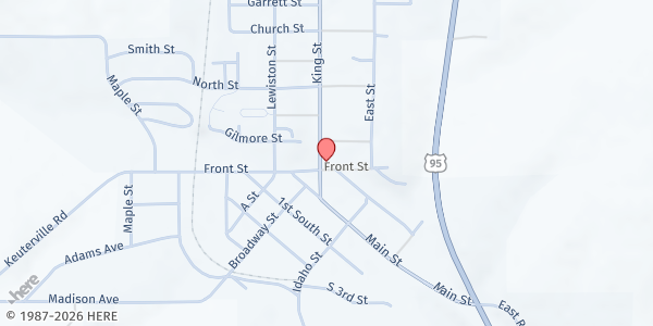 Map showing Prairie Mountain Nutrition - Cottonwood at 504 King Street, Cottonwood, ID