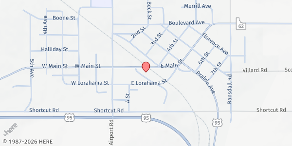 Map showing Lewis County Mobile Pantry - Craigmont at Main St (Craigmont City Park), Craigmont, ID