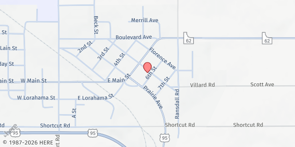 Map showing Pantry of Hope at 520 Villard Ave, Craigmont, ID