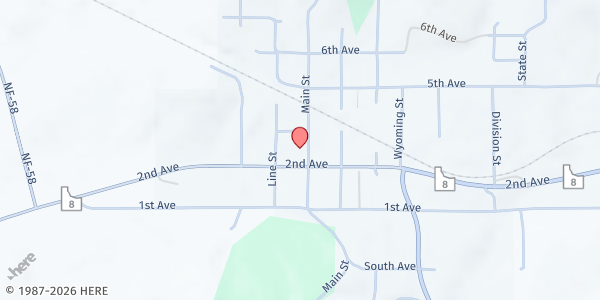 Map showing Adventist Community Services at 408 Line Rd, Deary, ID