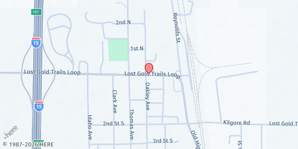 Map showing Clark County Mobile Pantry - Dubois - Food Distribution Center at , Dubois, ID