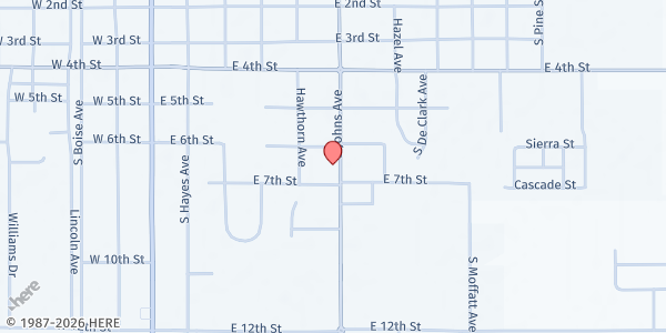 Map showing Emmett Valley Friendship Coalition at 719 S. Johns Ave., Emmett, ID