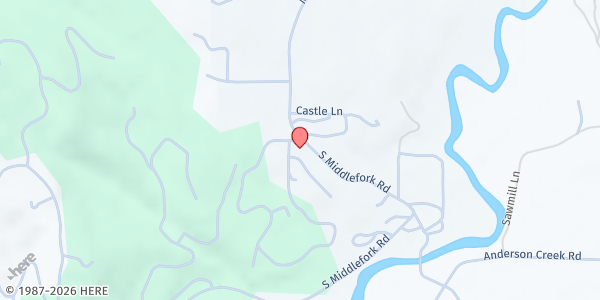 Map showing Garden Valley Senior Center at 261 S Middlefork, Garden Valley, ID