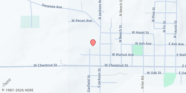 Map showing Latah County Mobile - Genesee at 138 Jackson St, Genesee, ID