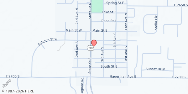 Map showing Community Helping Hands - Hagerman at 271 S State St, Hagerman, ID