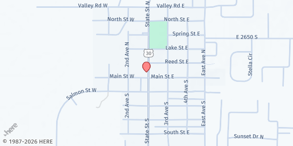 Map showing Gooding County Mobile Pantry - Hagerman at 130 N State St, Hagerman, ID