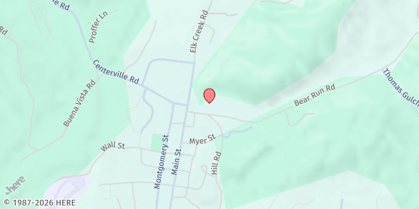 Map showing Boise Basin Senior Citizens & Food Pantry - Food Distribution Center at 102 Bear Run Rd, Idaho City, ID