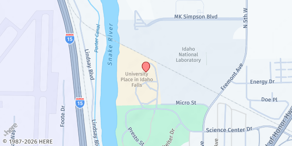 Map showing Benny Pantry – Idaho Falls at 1784 Science Center Dr., Idaho Falls, ID