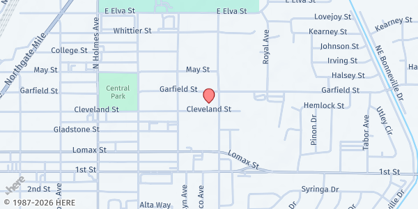 Map showing Bonneville County Mobile Pantry - Idaho Falls at 793 Cleveland St, Idaho Falls, ID
