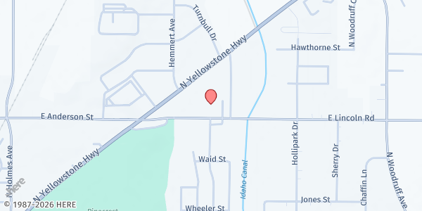 Map showing EICAP Main Office at 935 E Lincoln Rd, Idaho Falls, ID