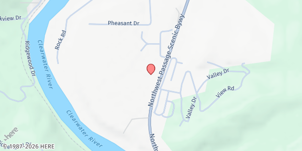 Map showing The Life Center at 4432 Highway 12, Kamiah, ID