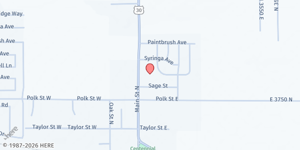 Map showing Kimberly Food Distribution Center at 131 Syringa Ave, Kimberly, ID