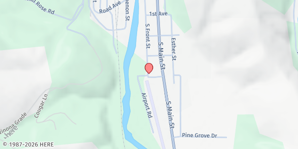 Map showing Kooskia City Park at 4th & Front St., Kooskia, ID