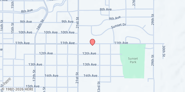 Map showing Community Cupboard of Emmanuel Church Food Pantry at 2200 11th Ave., Lewiston, ID