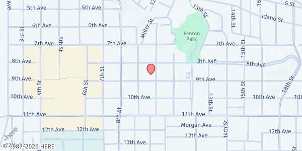 Map showing Family Promise-Lewis Clark at 921 9th Ave, Lewiston, ID