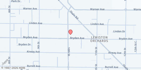Map showing Lewiston Warehouse Pantry at 3331 10th St., Lewiston, ID