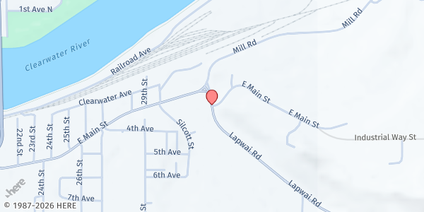 Map showing Opportunities Unlimited (Lewiston) at 2705 E Main, Lewiston, ID